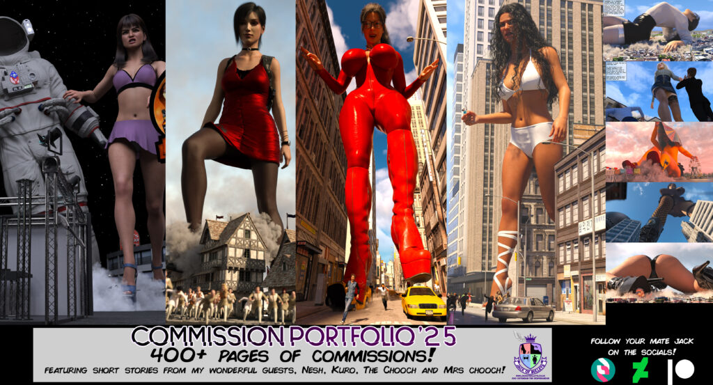JackOfBullets Giantess Commission Portfolio '25!